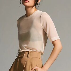 Y2K Fairy Anthropologie Porridge Mesh Top Large Sheer Boho